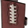 Leather Football Checkbook Wallet