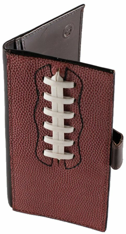 Leather Football Checkbook Wallet 1 Leather Football Checkbook Wallet