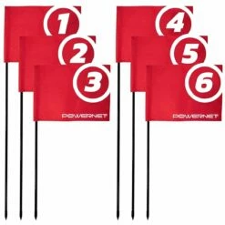 POWERNET Sports Flags, Set/6