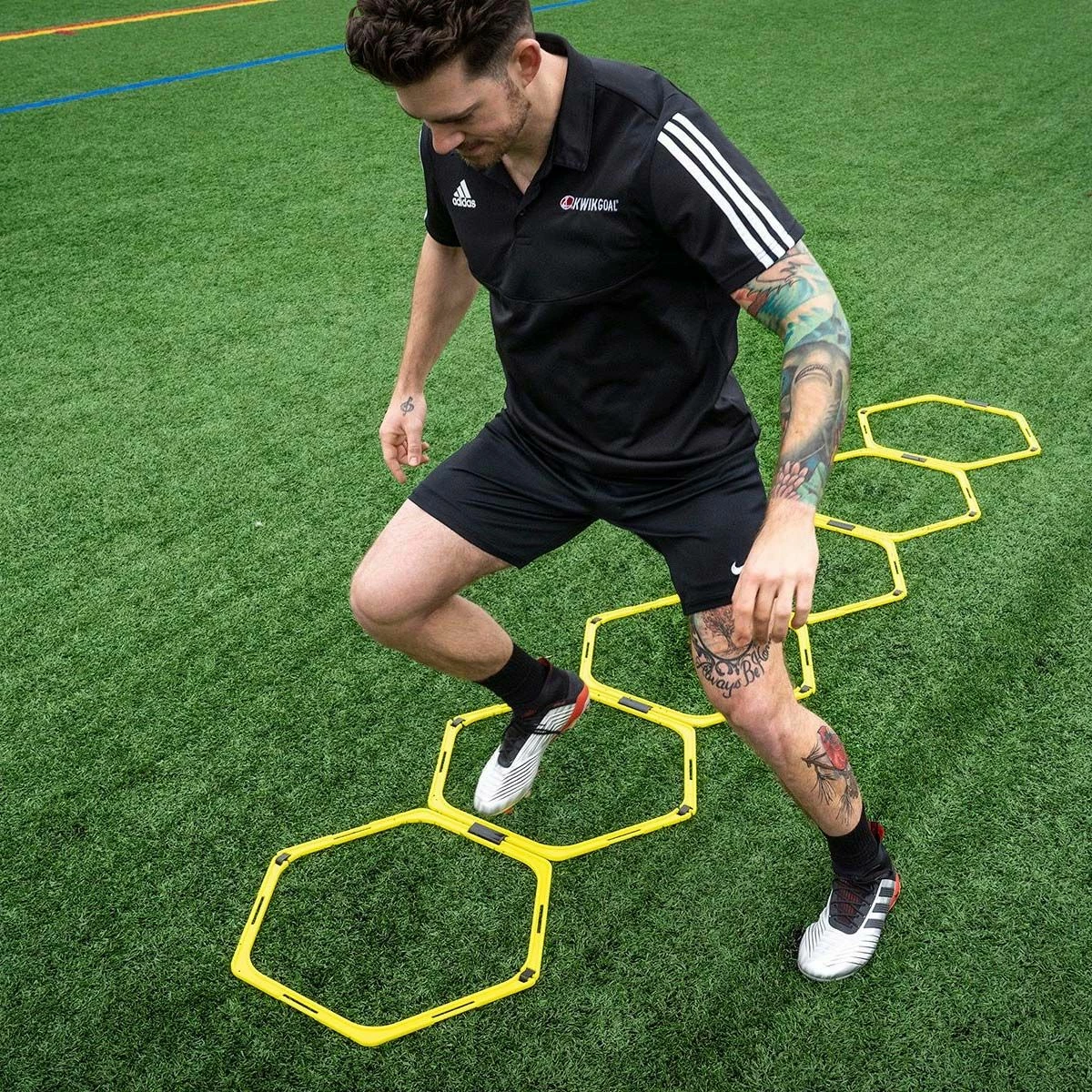 Kwik Goal Hex Speed Rings Agility Trainer Set 6 Kwik Goal Hex Speed Rings Agility Trainer Set - Image 6