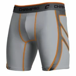 Champro Wind-Up Compression Sliding Short Gray