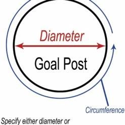 Fisher 22" dia. VARSITY Football Goal Post Pads, GPP-200 (pair) -Football Shop Online a47 113a 33