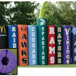 Fisher 13" dia. PRO ENCLOSED Football Goal Post Pads, GPP-401 (pair)