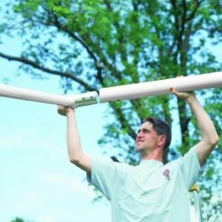 Bison Official High School Football Goal Posts, 5-9/16'' dia., WHITE, FB55HS-WT -Football Shop Online a47 178 new 03