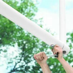 Bison Official High School Football Goal Posts, 5-9/16'' dia., WHITE, FB55HS-WT -Football Shop Online a47 178 new 05