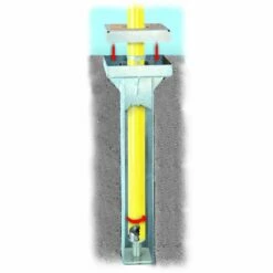 Bison FB55S Optional Semi-Permanent Football Goal Post Ground Sleeve