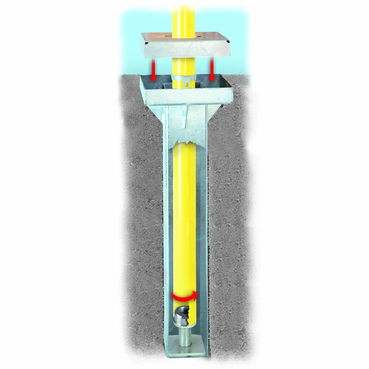 Bison FB55S Optional Semi-Permanent Football Goal Post Ground Sleeve 1 Bison FB55S Optional Semi-Permanent Football Goal Post Ground Sleeve