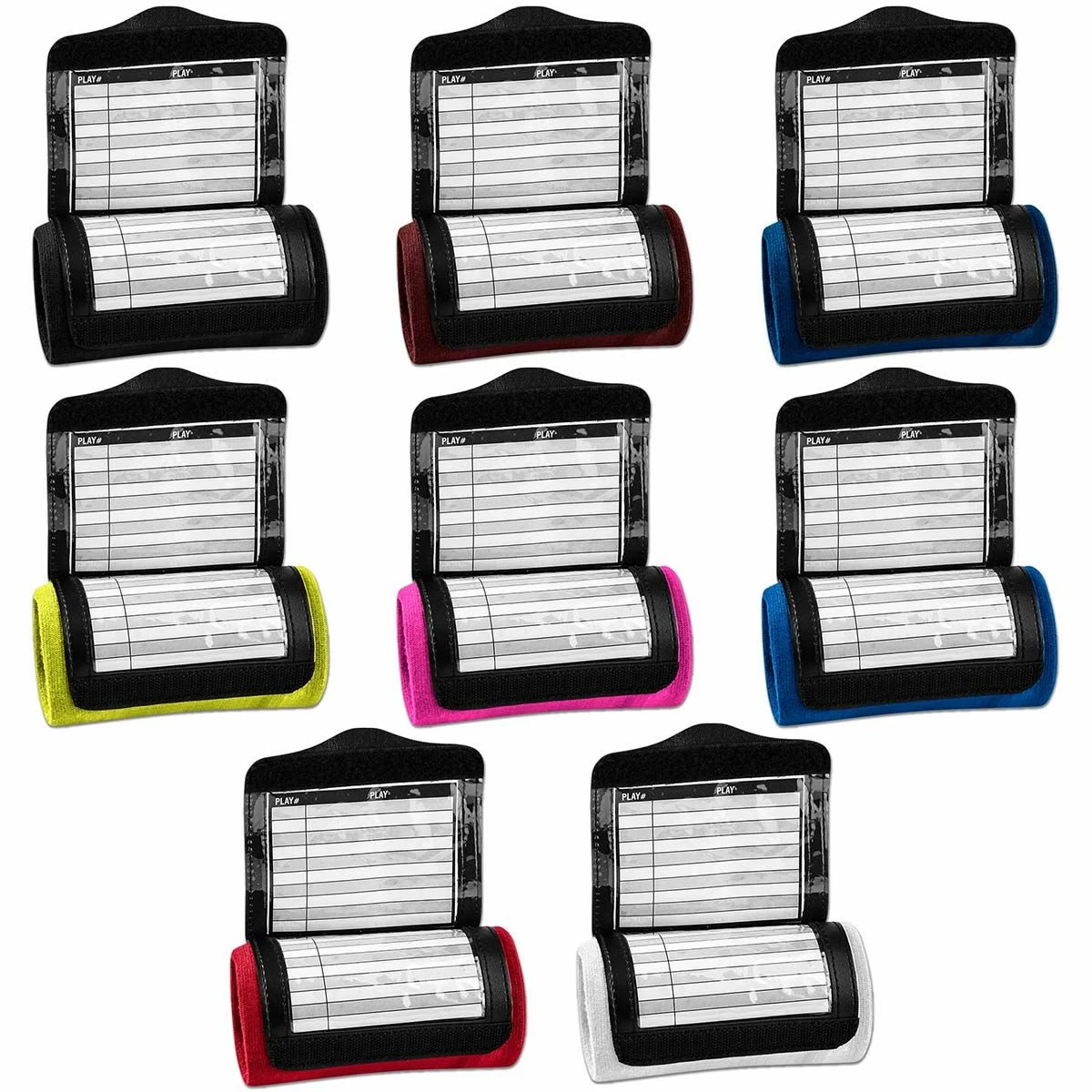 Champro TRIPLE Quarterback Playbook Wrist Band Black 2 Champro TRIPLE Quarterback Playbook Wrist Band Black - Image 2