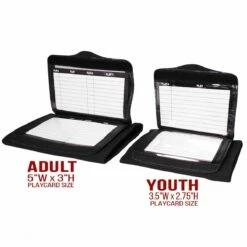 Champro TRIPLE Quarterback Playbook Wrist Band Black 6 Champro TRIPLE Quarterback Playbook Wrist Band Black -Football Shop Online a47 626 side view