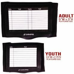 Champro TRIPLE Quarterback Playbook Wrist Band Black 7 Champro TRIPLE Quarterback Playbook Wrist Band Black -Football Shop Online a47 626 top view 2