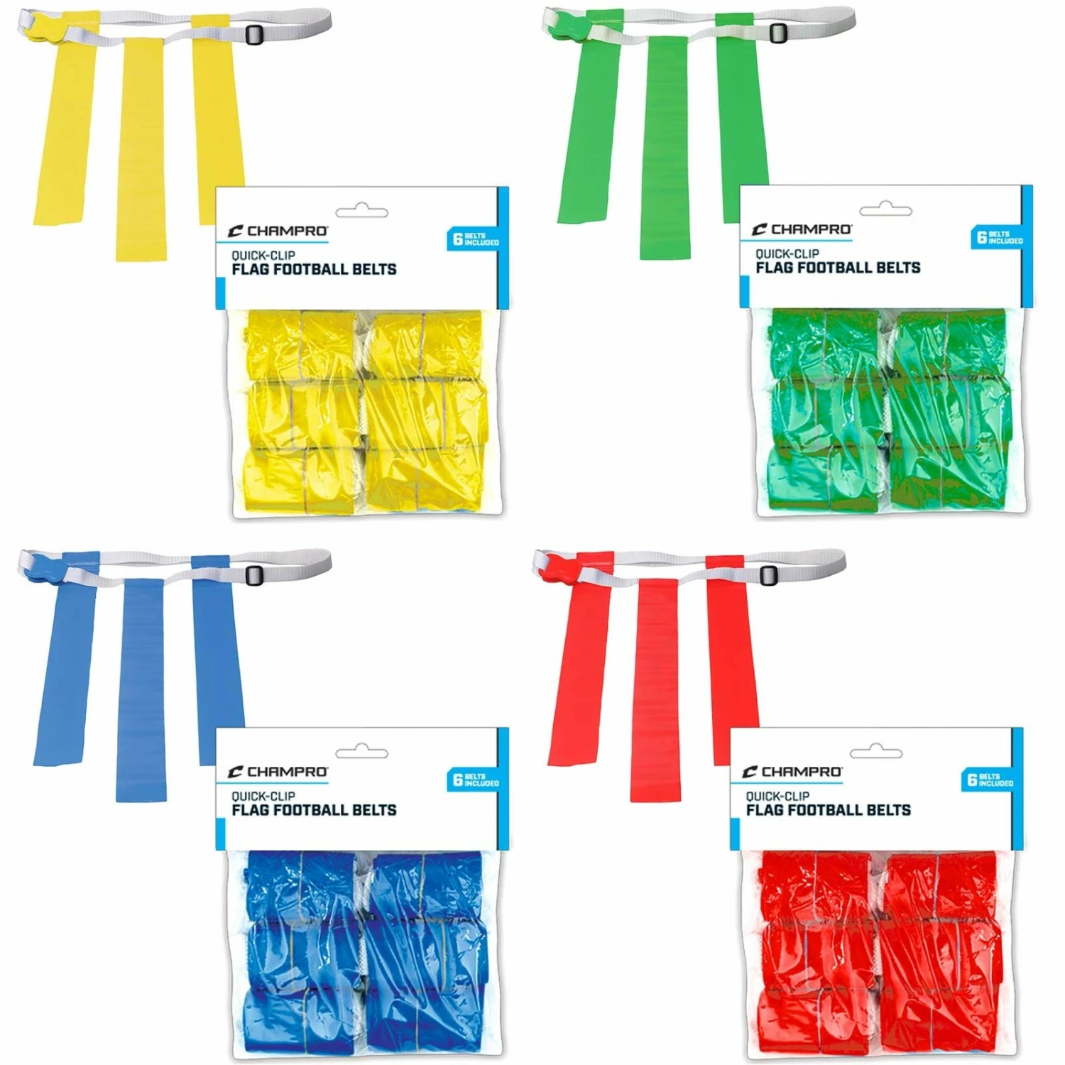 Champro Quick-Clip Flag Football Belts Gold 3 Champro Quick-Clip Flag Football Belts Gold - Image 3
