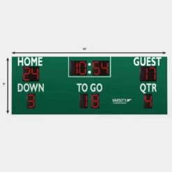 Varsity Scoreboards 7416 Football Scoreboard, 16'W x 5'H 7 Varsity Scoreboards 7416 Football Scoreboard, 16'W x 5'H -Football Shop Online a91 164 new 21 dims