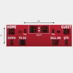 Varsity Scoreboards 7424 Football Scoreboard, 24'W x 8'H -Football Shop Online a91 166 dims