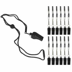 Champion 12/pk Plastic Whistle/Lanyard Combo